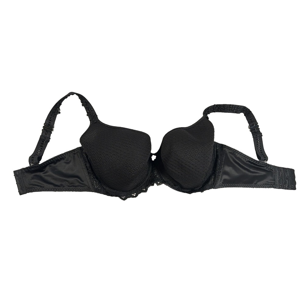 Empreinte Cassiopee Spacer Underwired Plunge Multiway Bra, 32 F Black Ref 44151